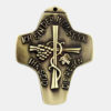 Kreuz aus Metallguss mit Motiven 8cm